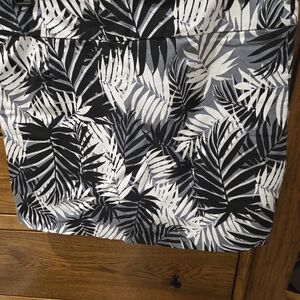 Zac & Rachel Black and White Leaf Print Garment